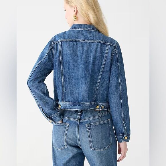 NWT J CREW New classic denim jacket in Alicia wash - Picture 4 of 7